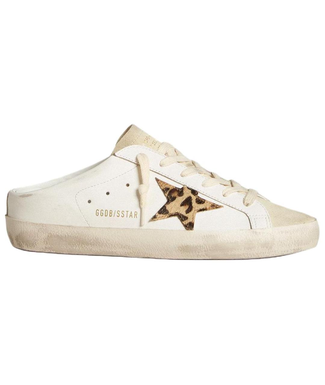 GOLDEN GOOSE DELUXE BRAND Белые мюли, фото 1