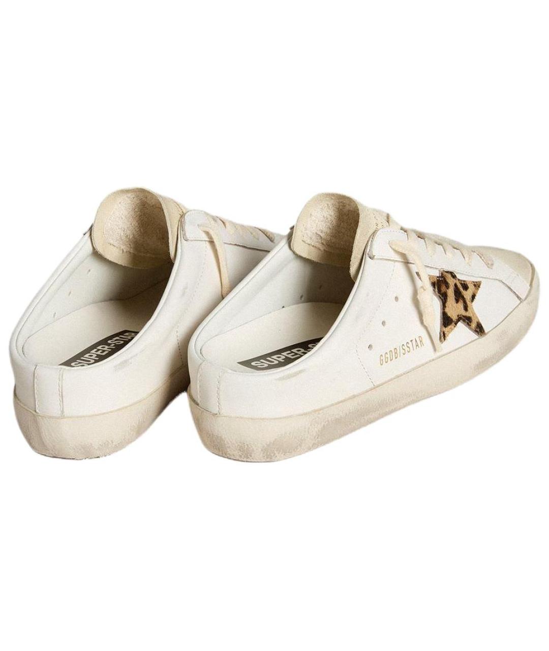 GOLDEN GOOSE DELUXE BRAND Белые мюли, фото 4