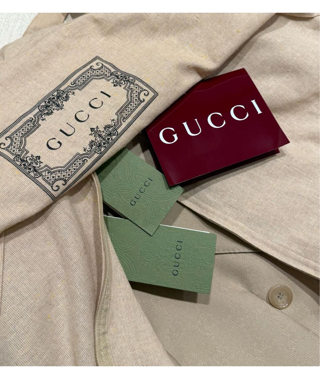 GUCCI Бежевый костюм с брюками, фото 5