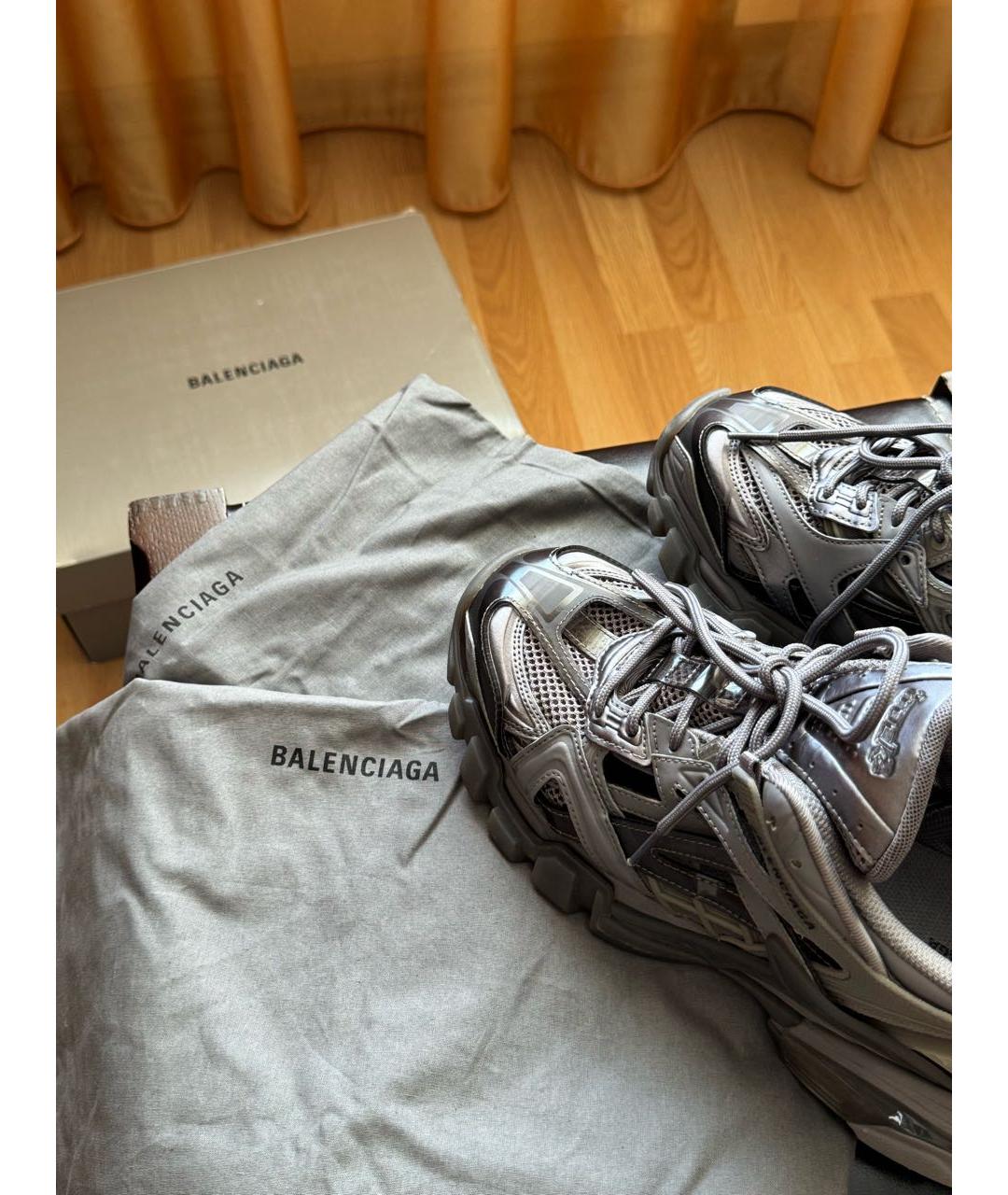 BALENCIAGA Антрацитовые кроссовки, фото 4