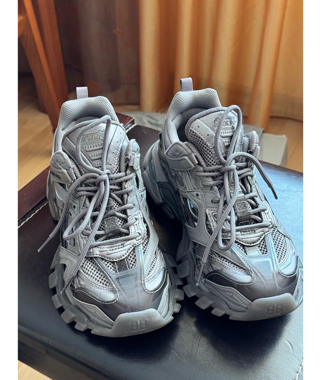 BALENCIAGA Антрацитовые кроссовки, фото 2