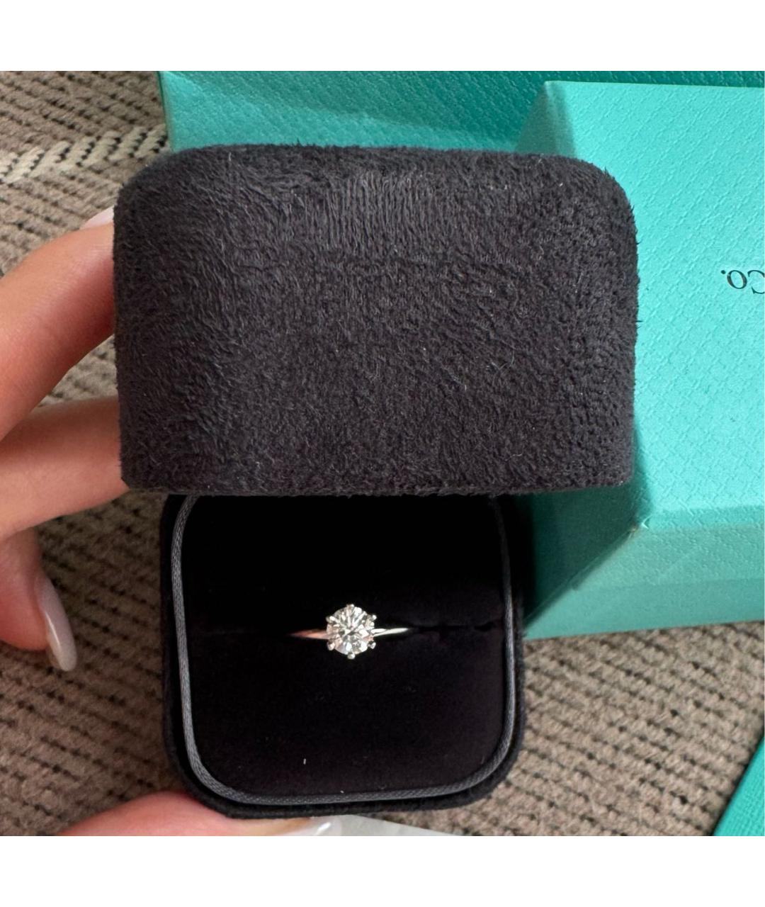 TIFFANY&CO Платиновое кольцо, фото 6