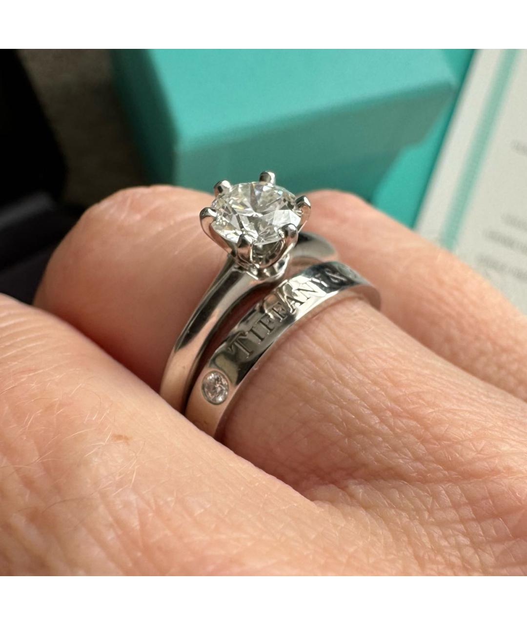 TIFFANY&CO Платиновое кольцо, фото 7