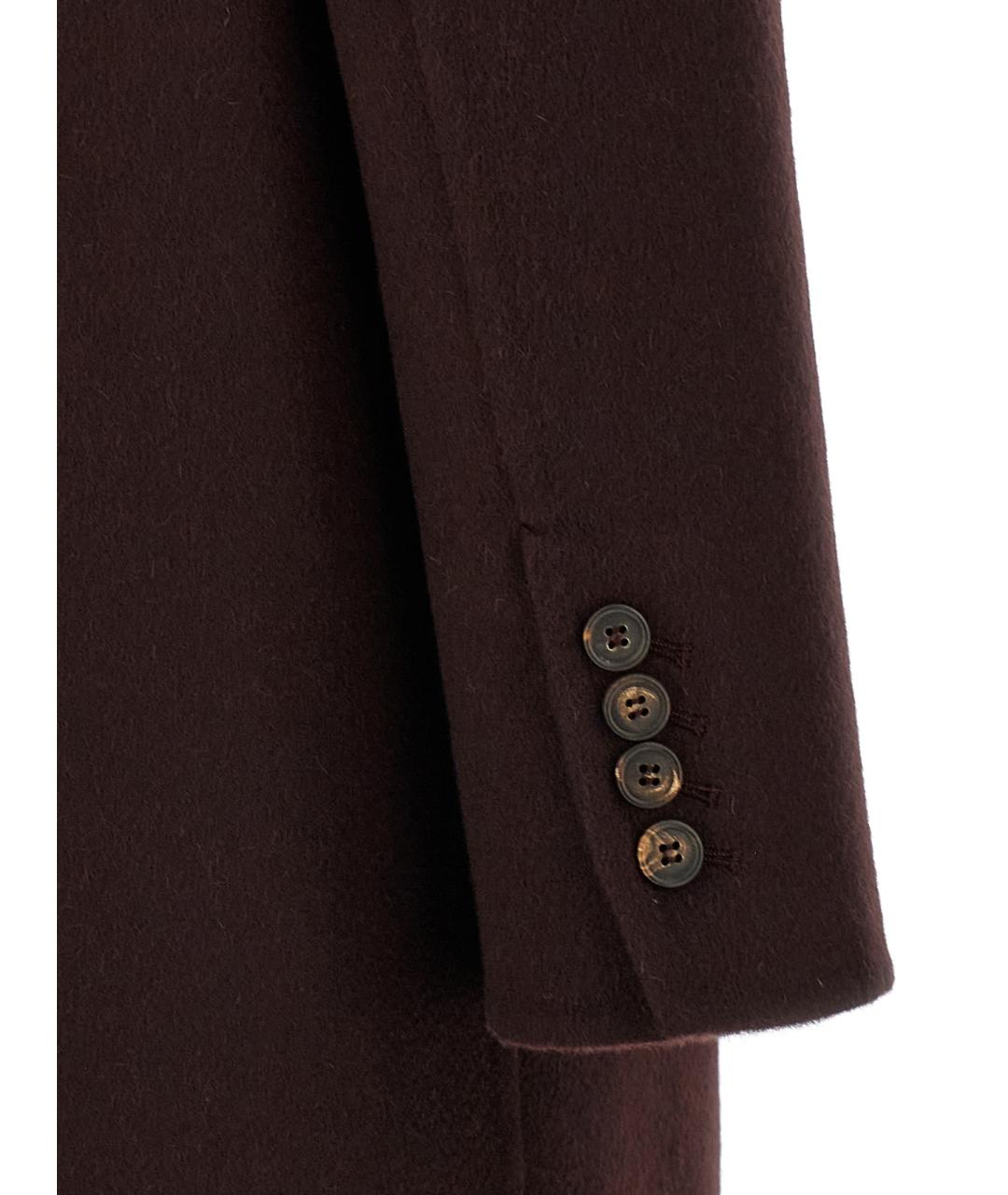 BRUNELLO CUCINELLI Бордовое кашемировое пальто, фото 4