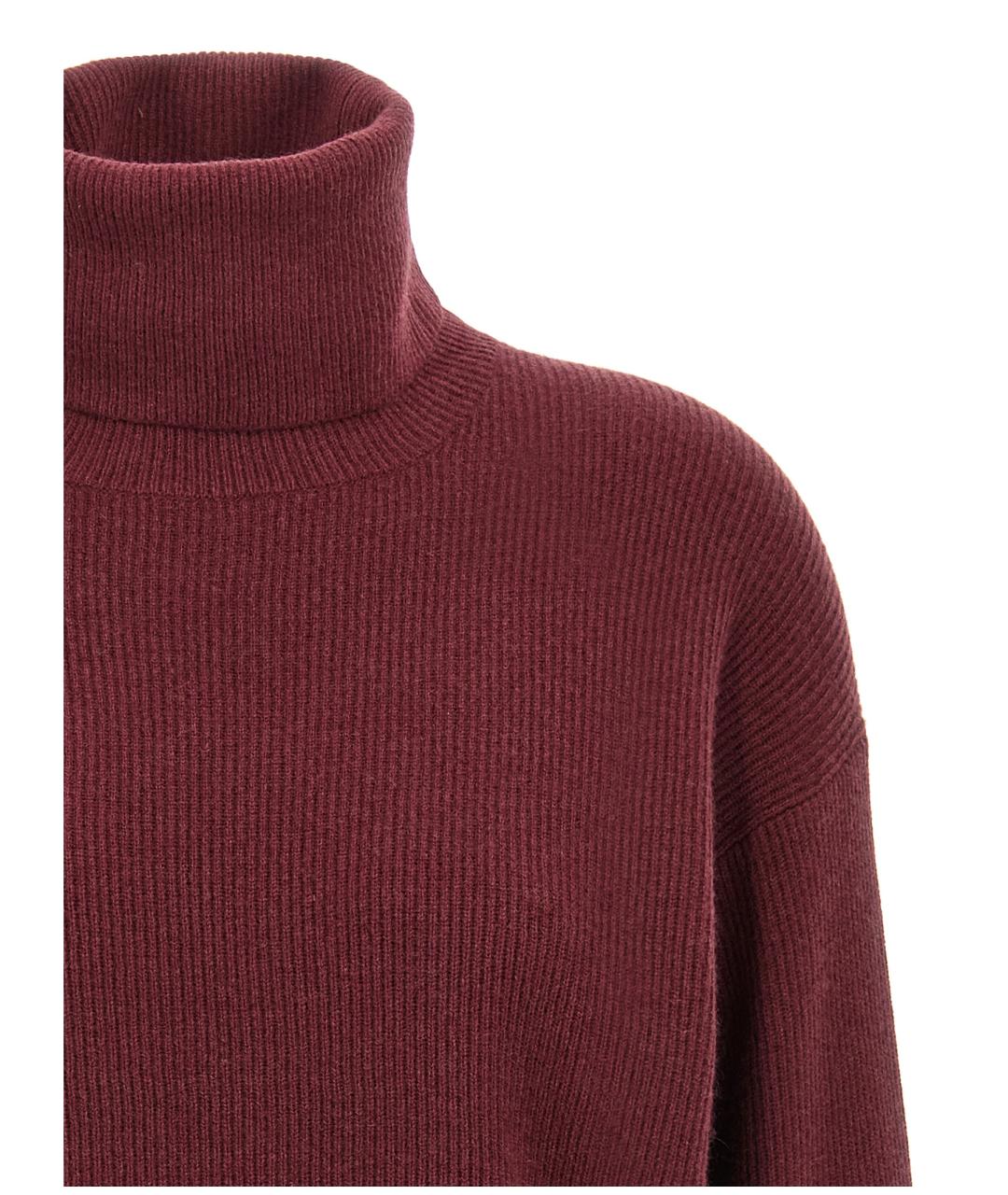 BRUNELLO CUCINELLI Бордовый шерстяной кардиган, фото 3