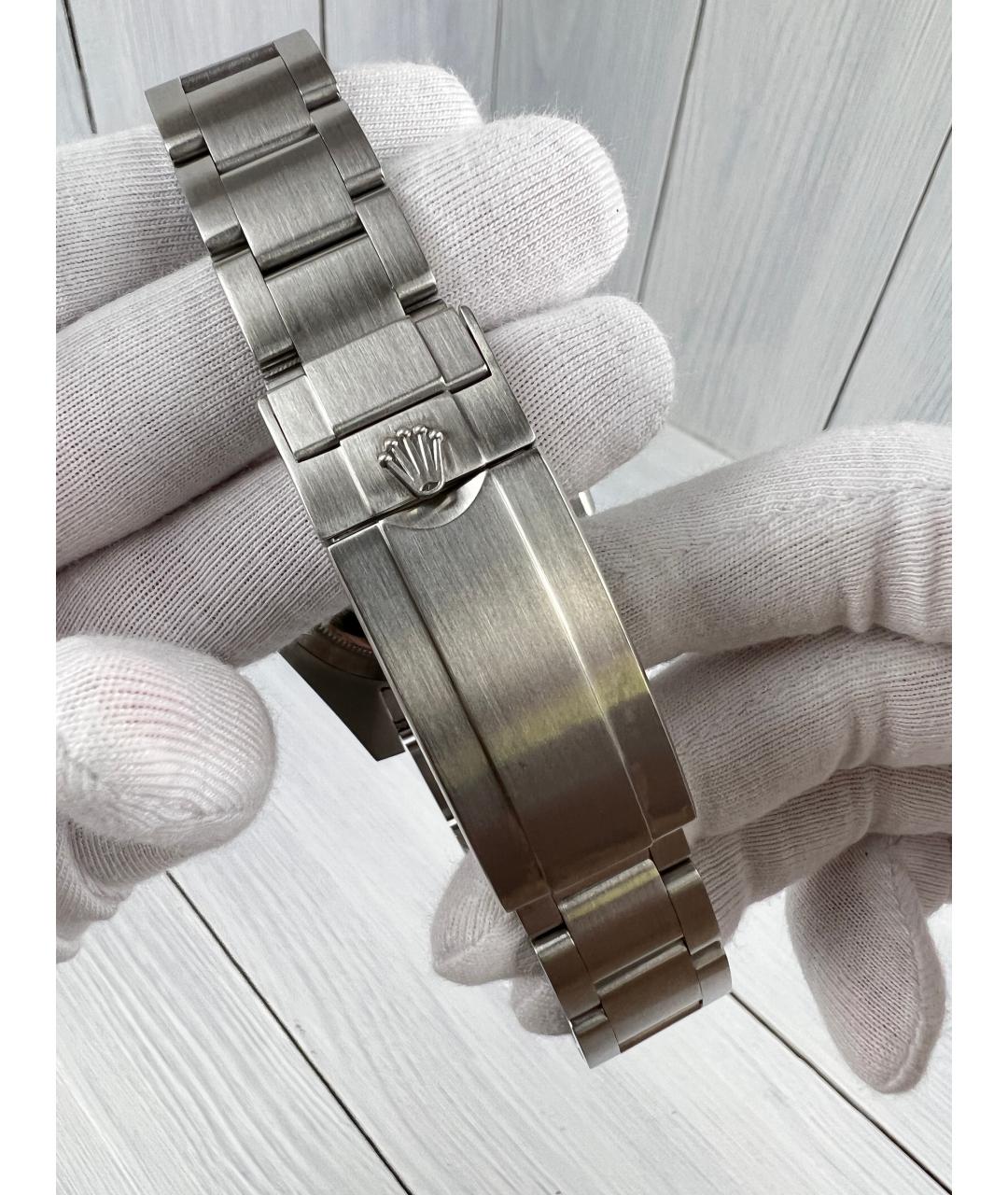 ROLEX Серебряные металлические часы, фото 6