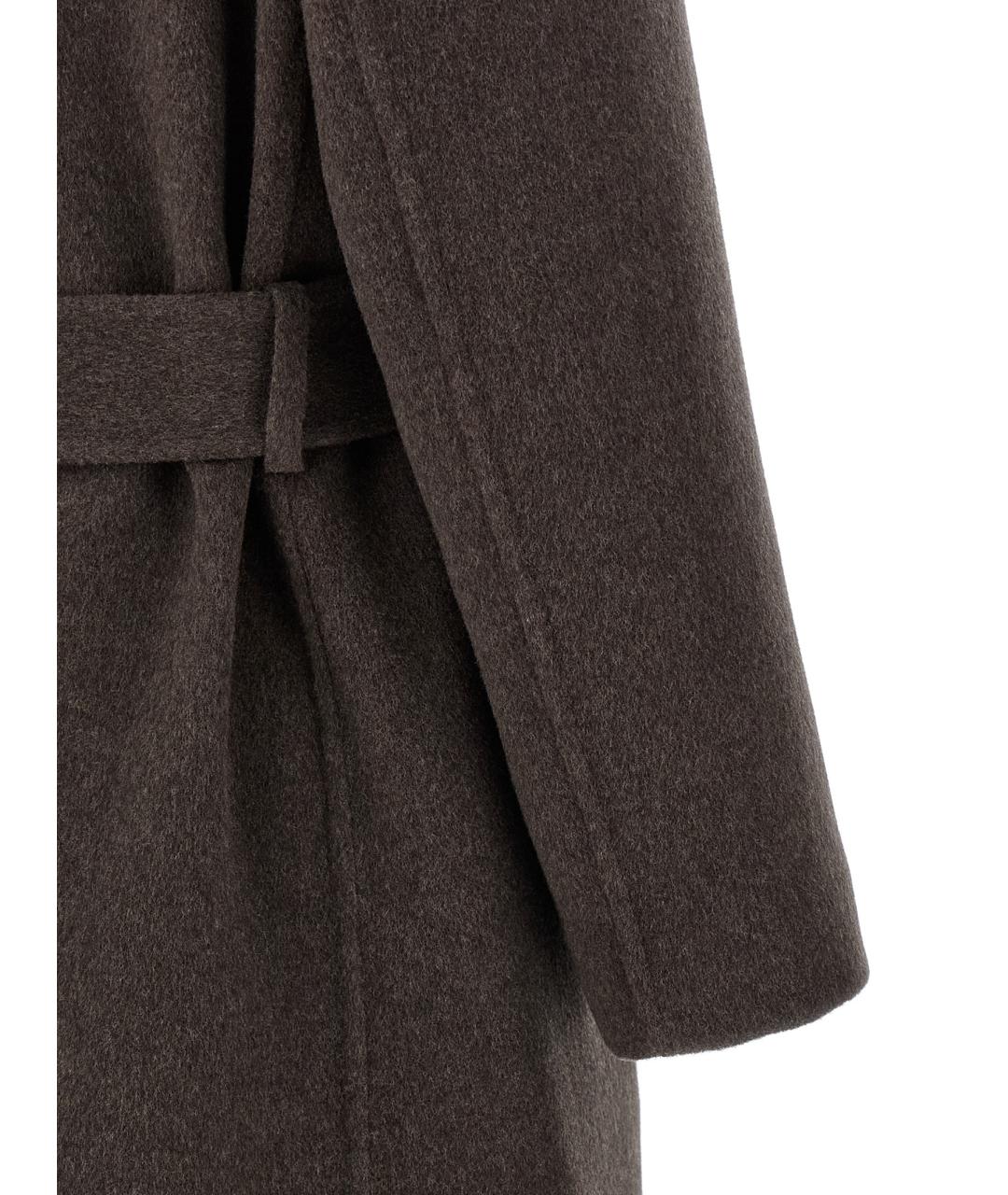 BRUNELLO CUCINELLI Коричневое шерстяное пальто, фото 4