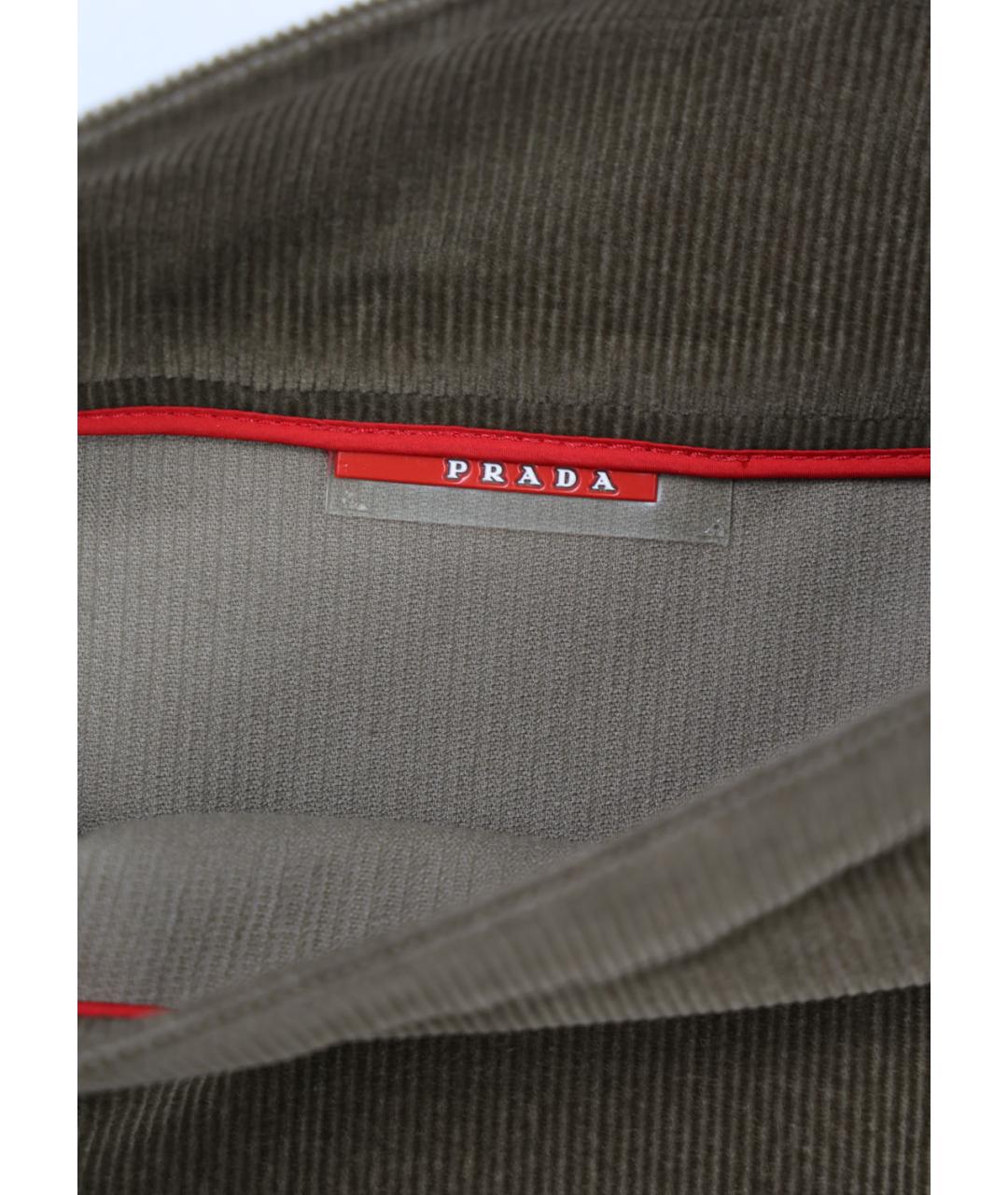 PRADA Коричневая хлопковая юбка миди, фото 5