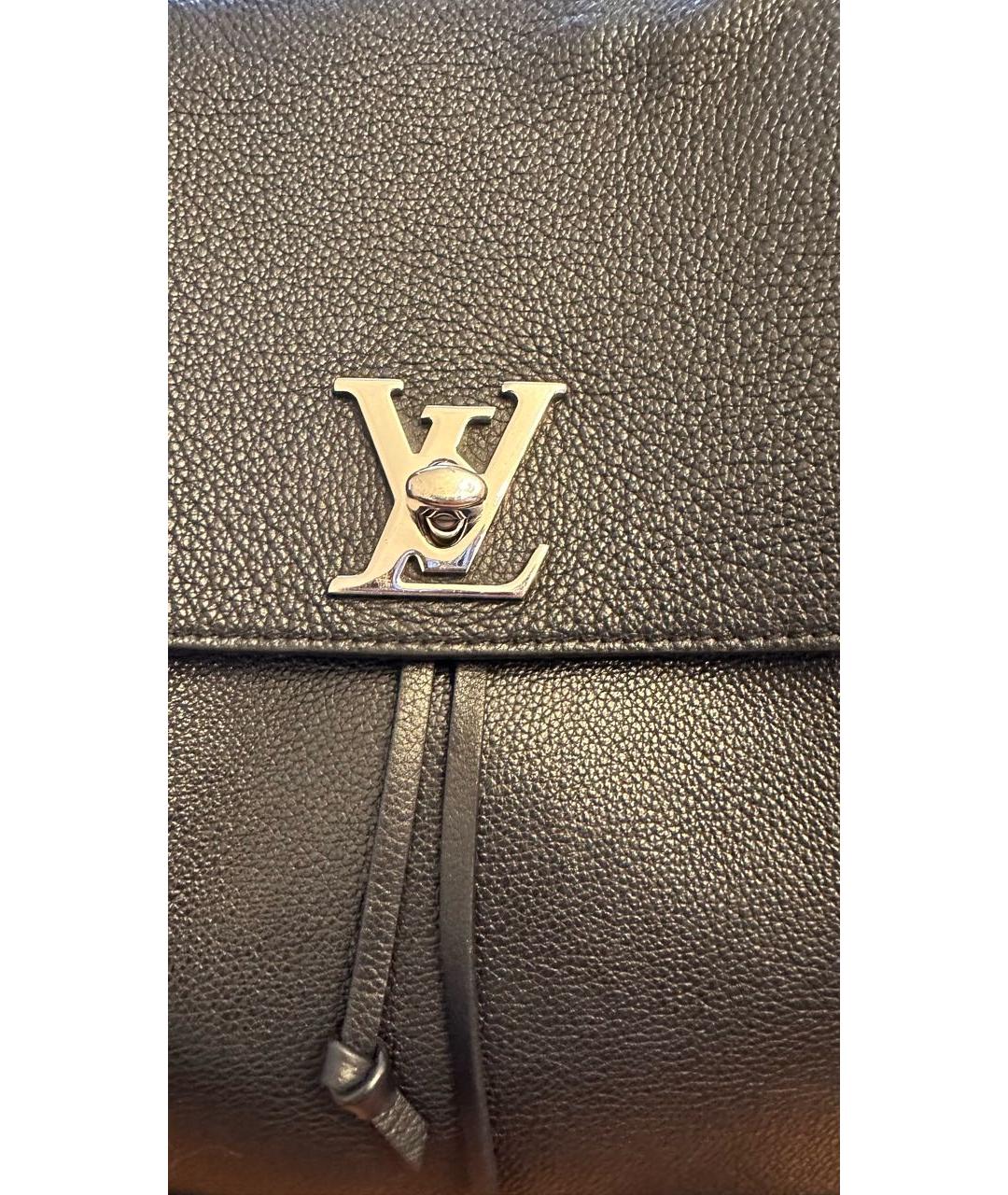 LOUIS VUITTON Черный кожаный рюкзак, фото 4