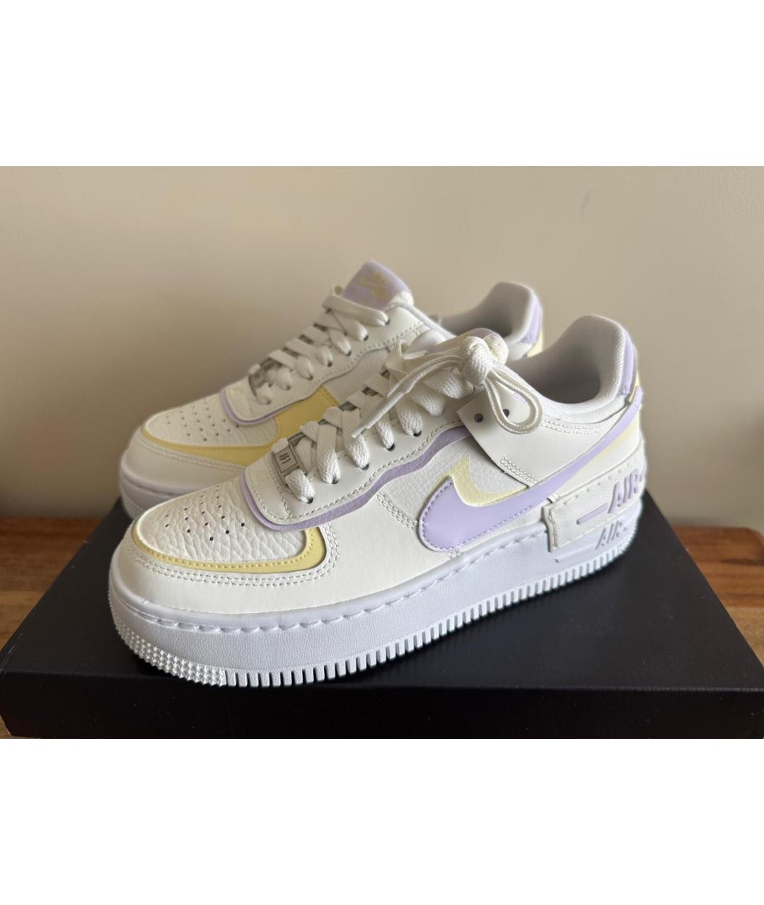 NIKE Белые кожаные кроссовки, фото 7