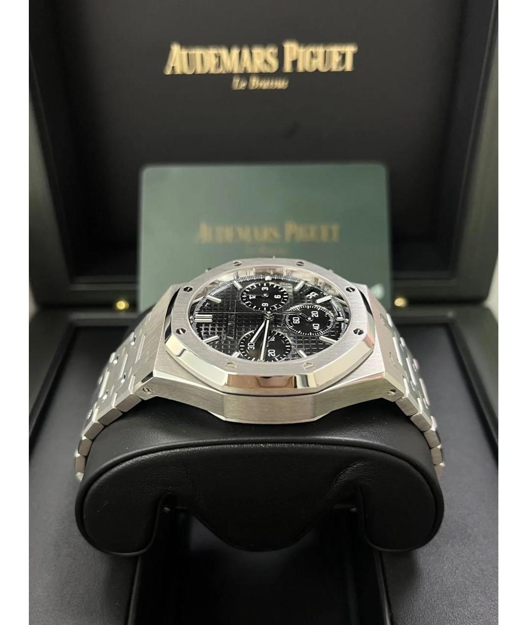Audemars Piguet Антрацитовые стальные часы, фото 4