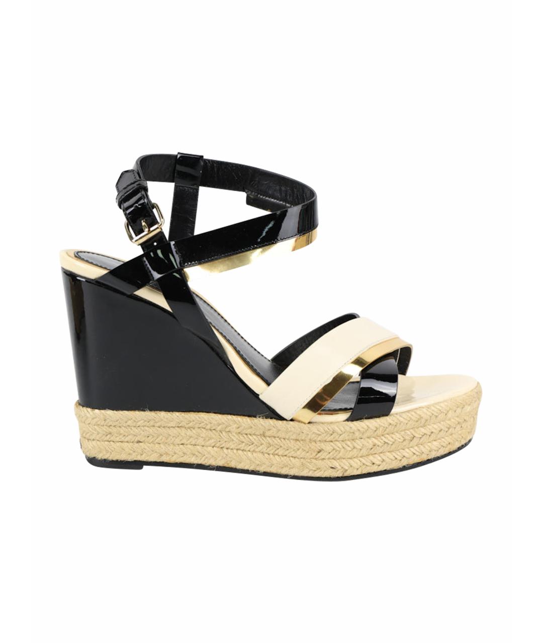 LANVIN Мульти босоножки из лакированной кожи, фото 1