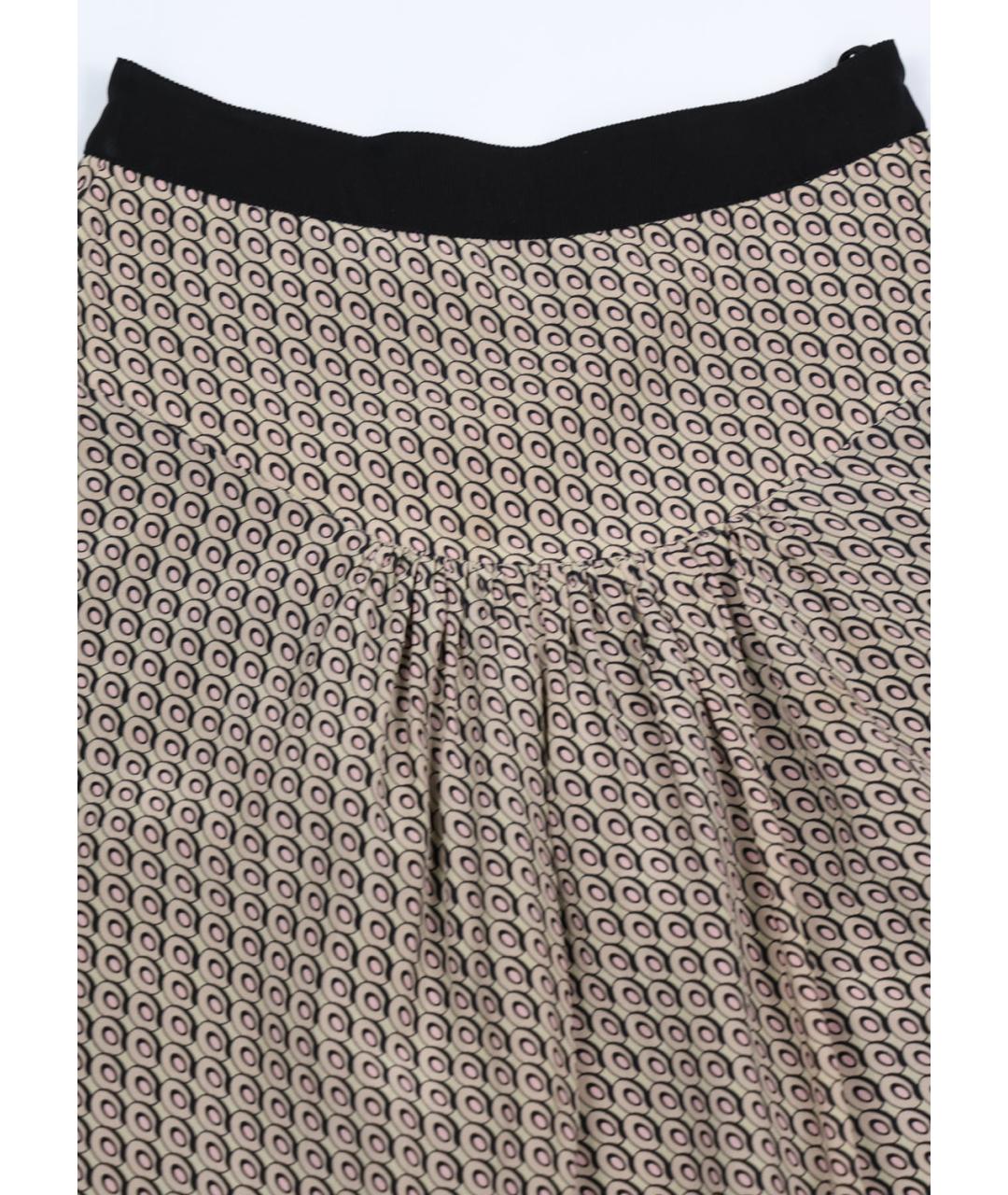 PRADA Мульти шелковая юбка миди, фото 3