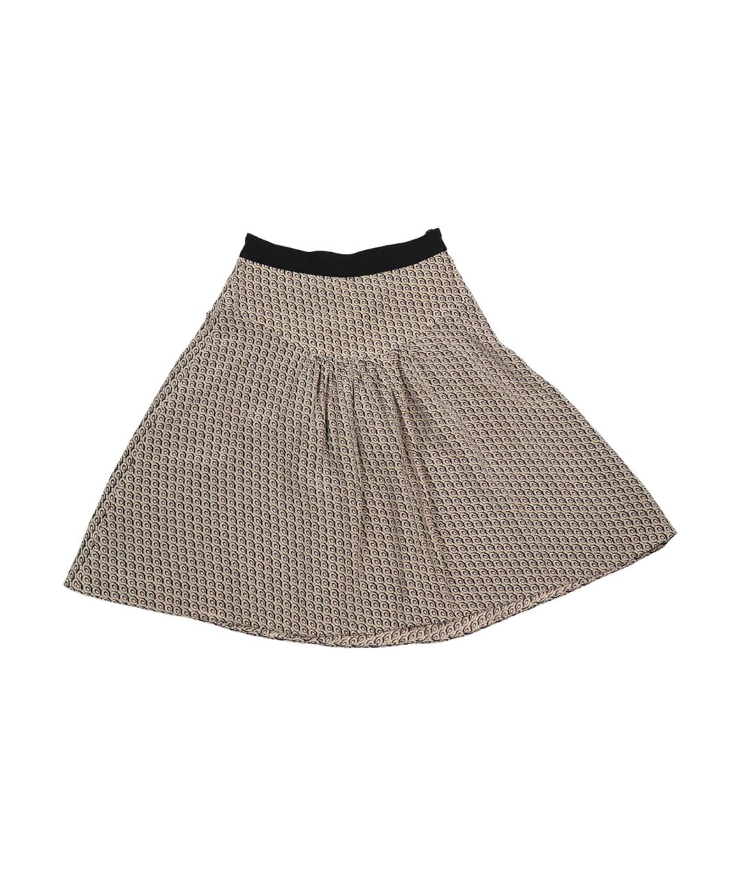 PRADA Мульти шелковая юбка миди, фото 6