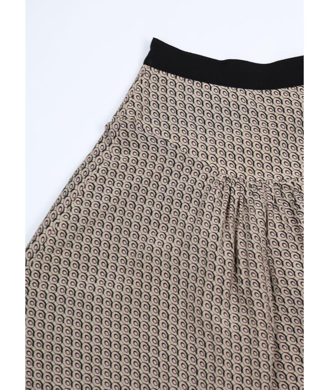 PRADA Мульти шелковая юбка миди, фото 2