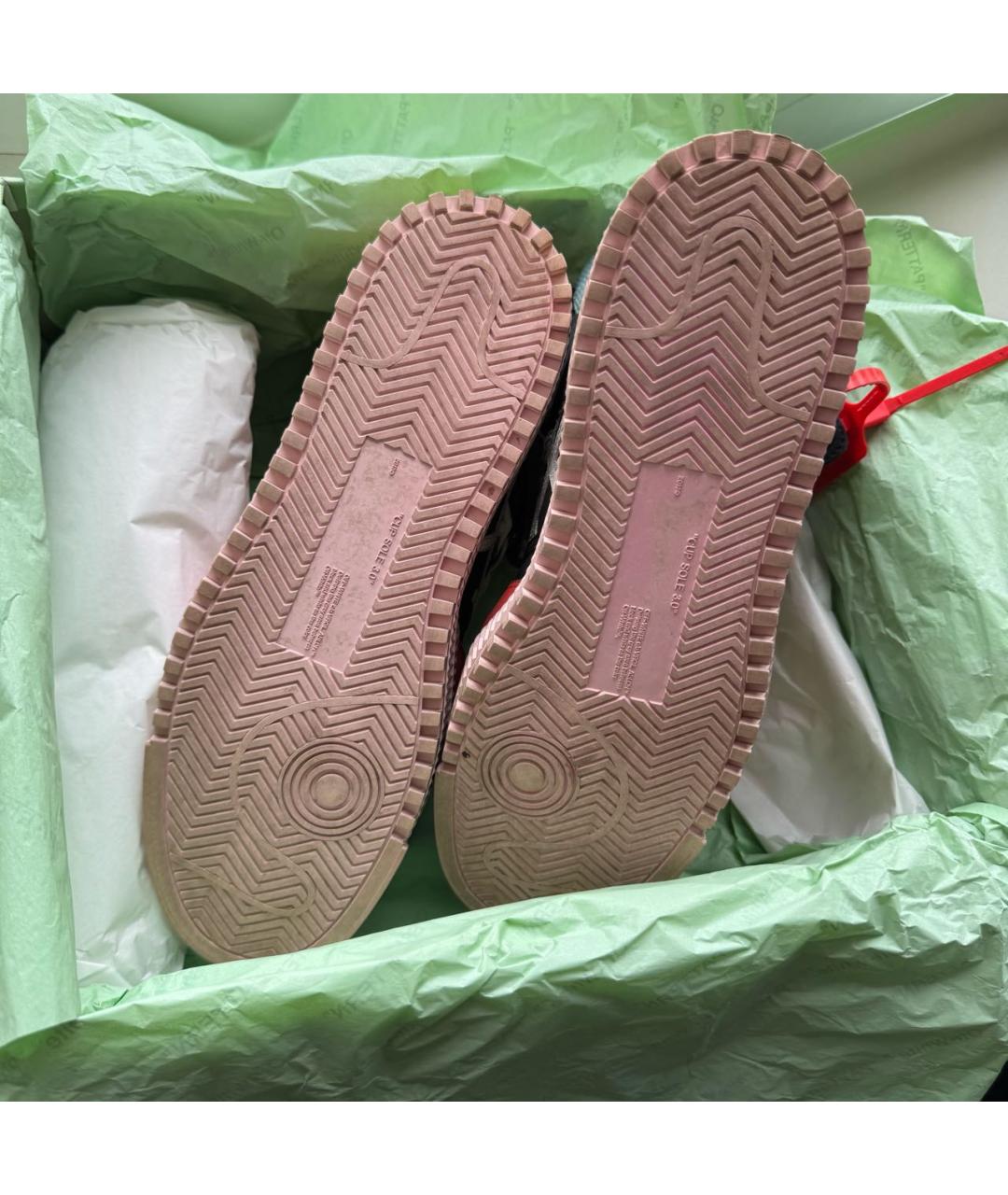 OFF-WHITE Мульти кожаные кеды, фото 7
