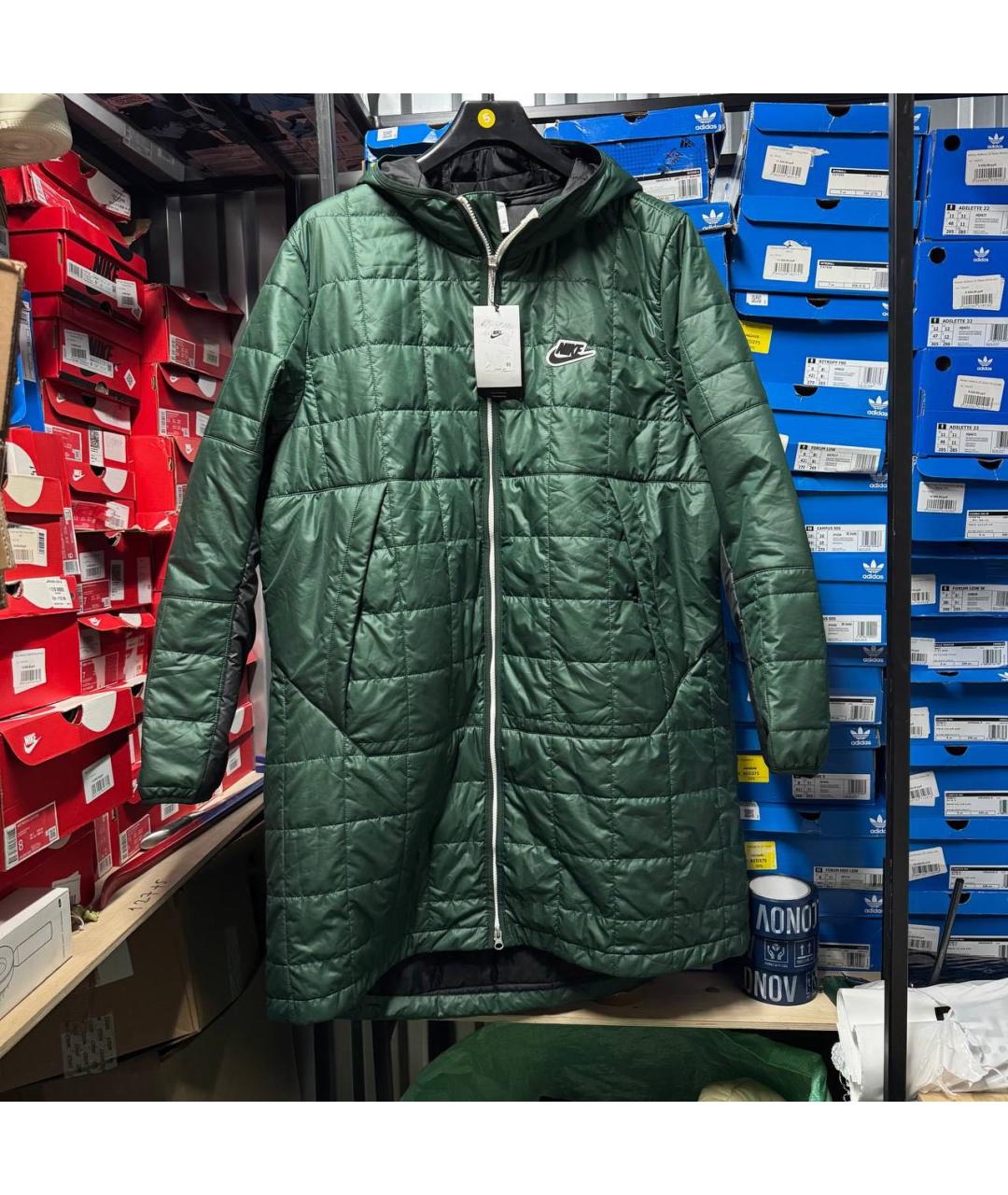 NIKE Зеленая парка, фото 9