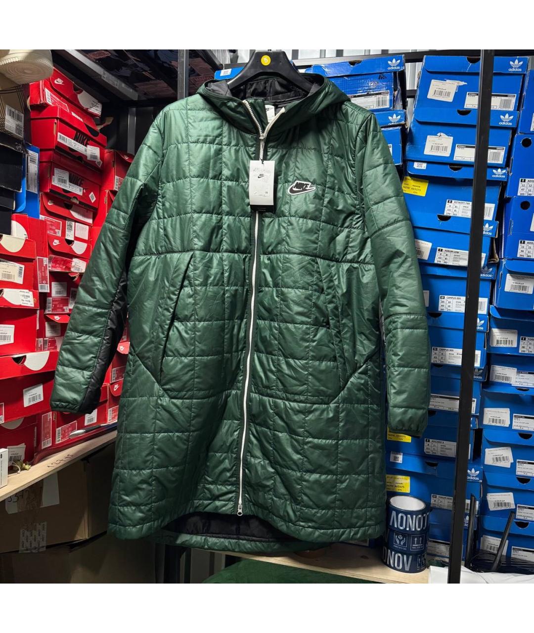 NIKE Зеленая парка, фото 2