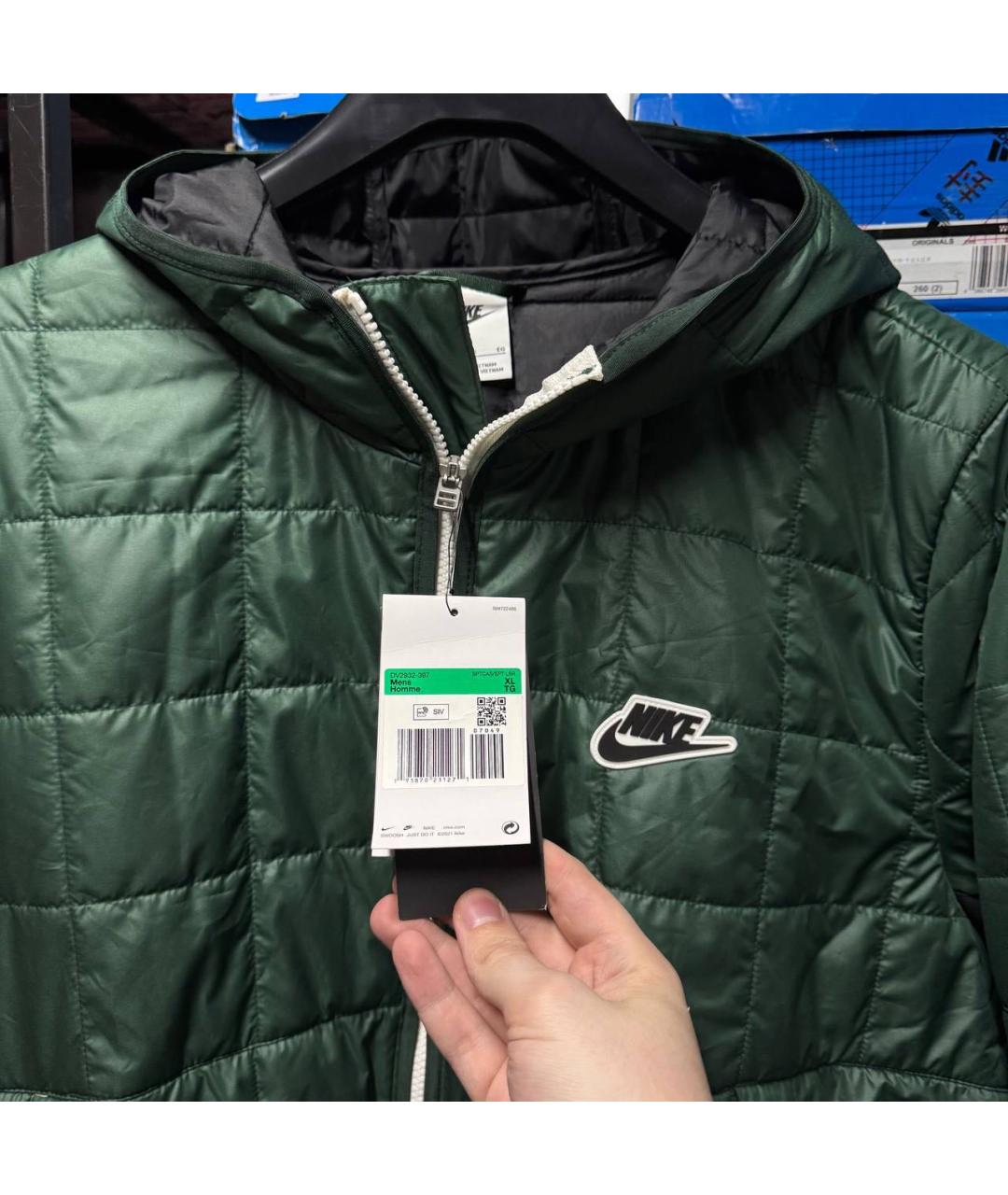 NIKE Зеленая парка, фото 6