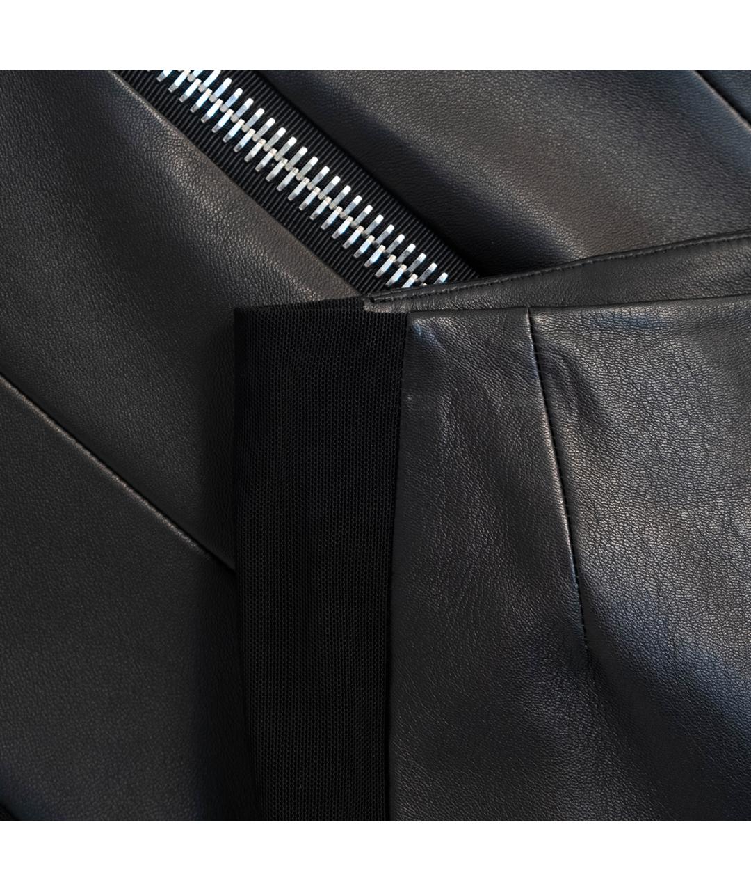 TOM FORD Черная кожаная юбка миди, фото 5