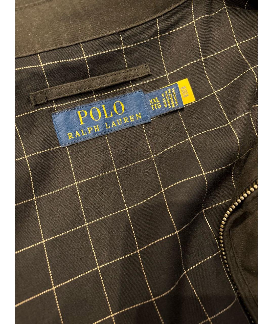 POLO RALPH LAUREN Черная полиэстеровая куртка, фото 3