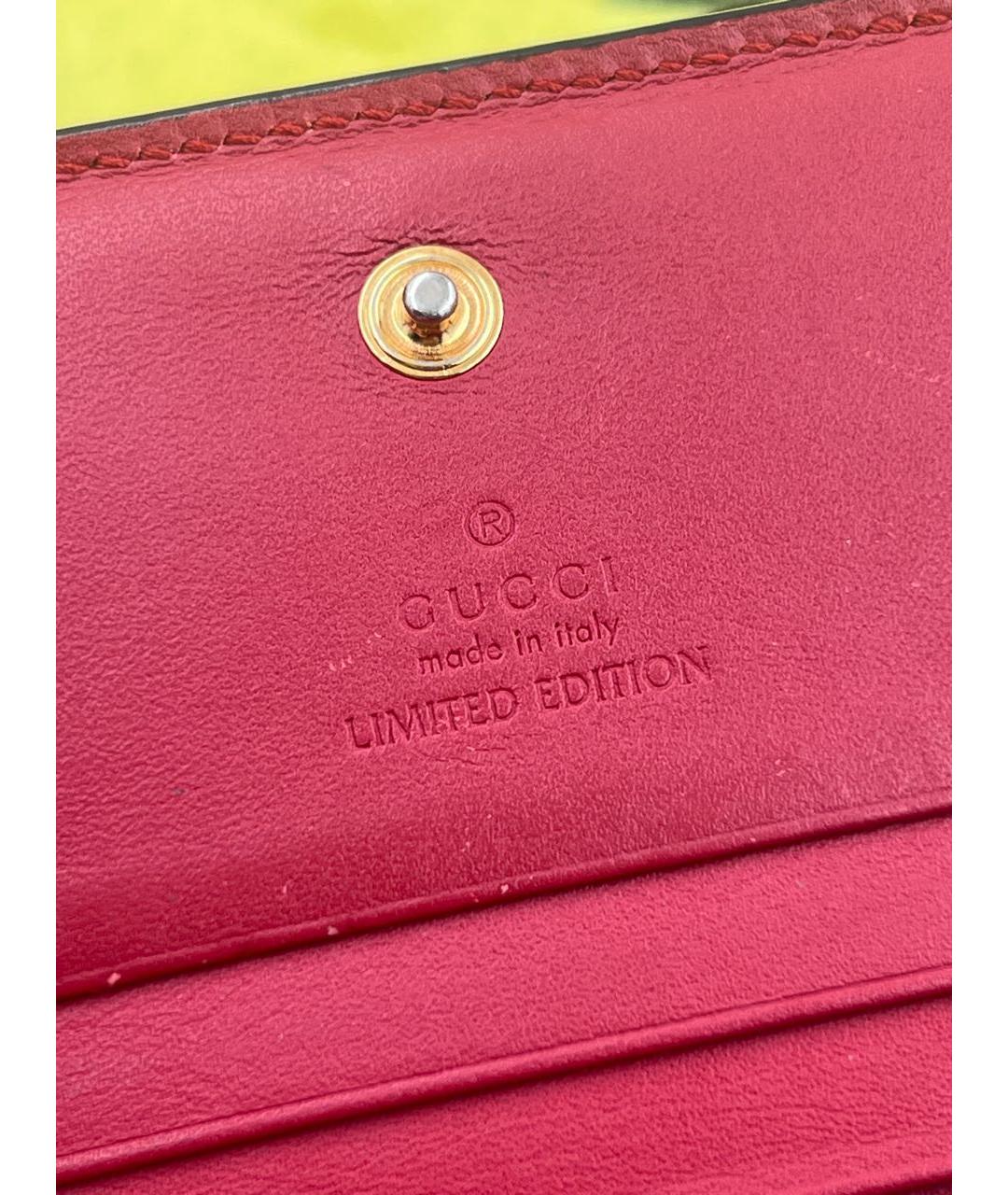 GUCCI Антрацитовый кожаный кошелек, фото 6