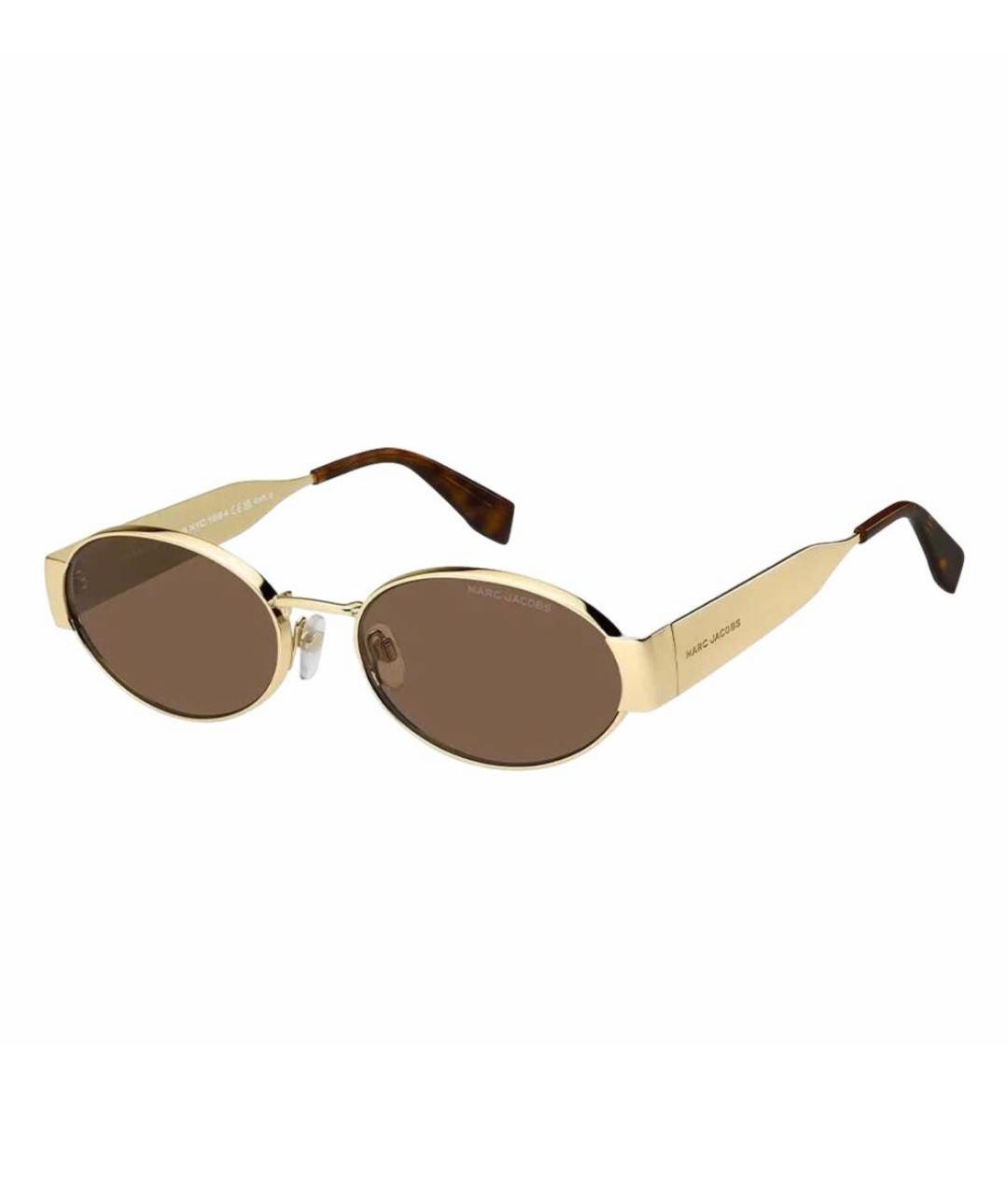 MARC JACOBS Золотые металлические солнцезащитные очки, фото 1