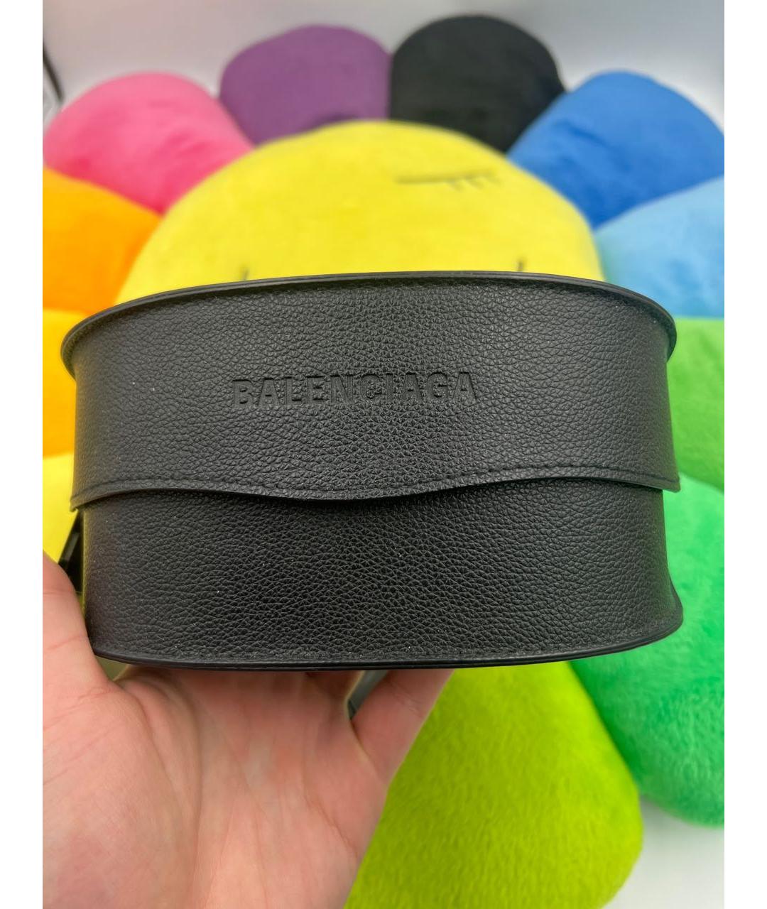 BALENCIAGA Черные пластиковые солнцезащитные очки, фото 8