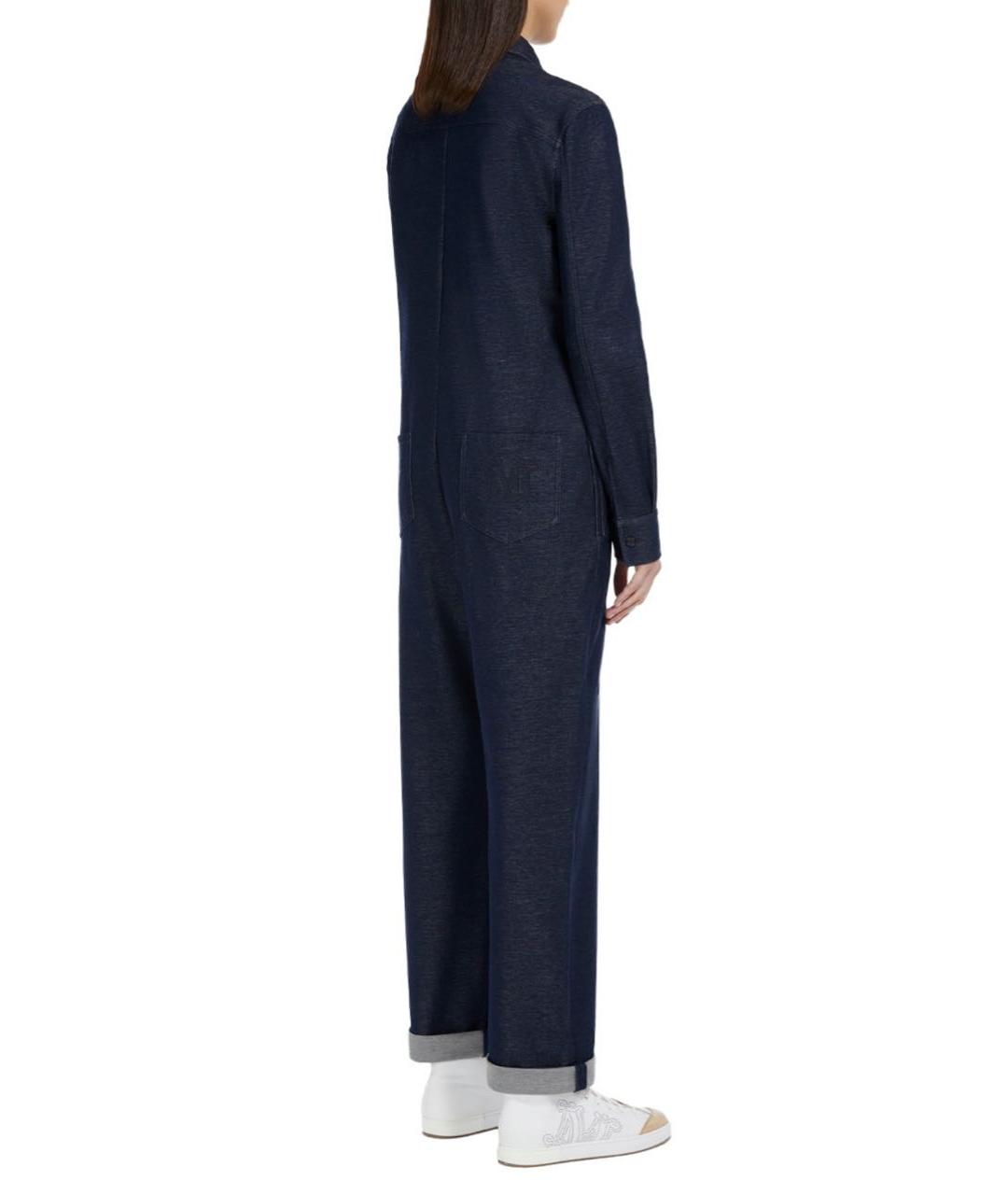 MAX MARA Синий хлопковый комбинезон, фото 6