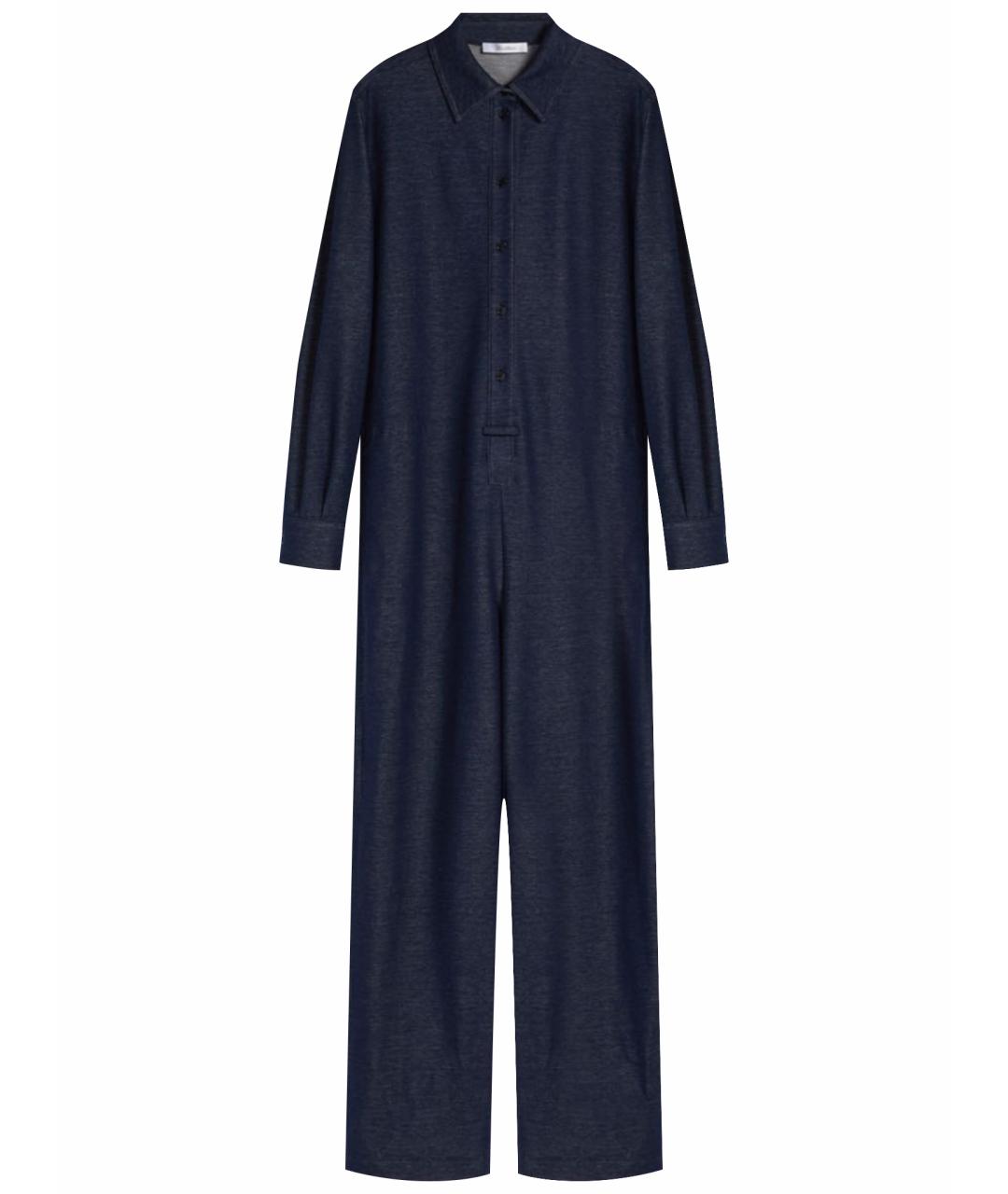 MAX MARA Синий хлопковый комбинезон, фото 1