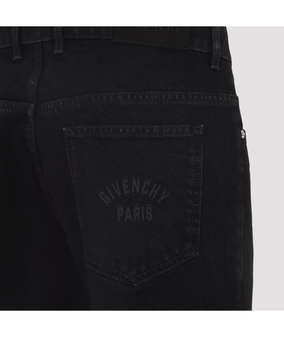 GIVENCHY Темно-синие хлопковые прямые джинсы, фото 3