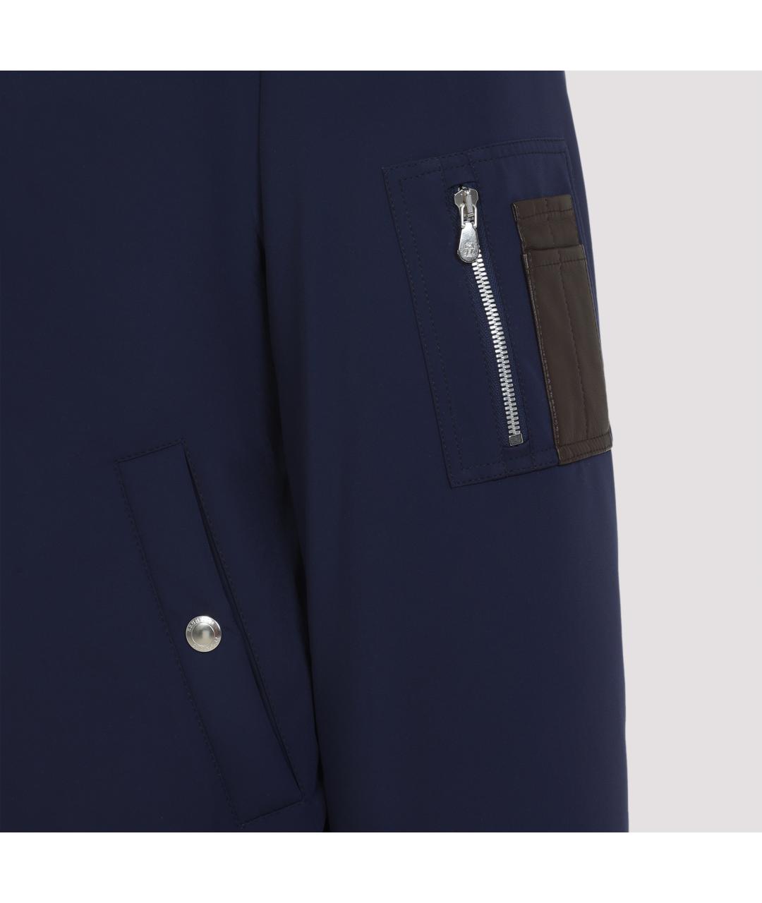 BRUNELLO CUCINELLI Темно-синяя куртка, фото 3