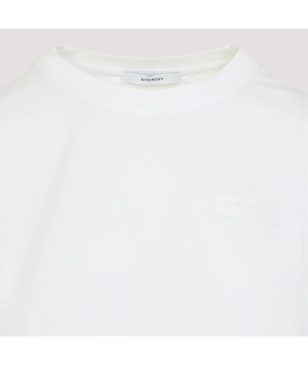 GIVENCHY Белая хлопковая футболка, фото 5