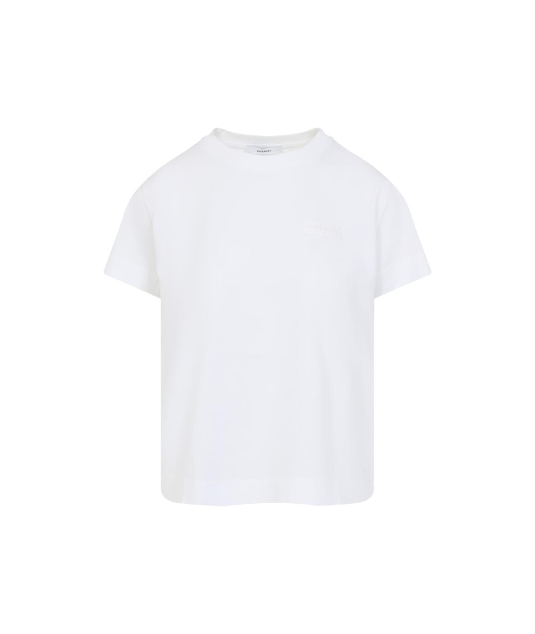 GIVENCHY Белая хлопковая футболка, фото 1