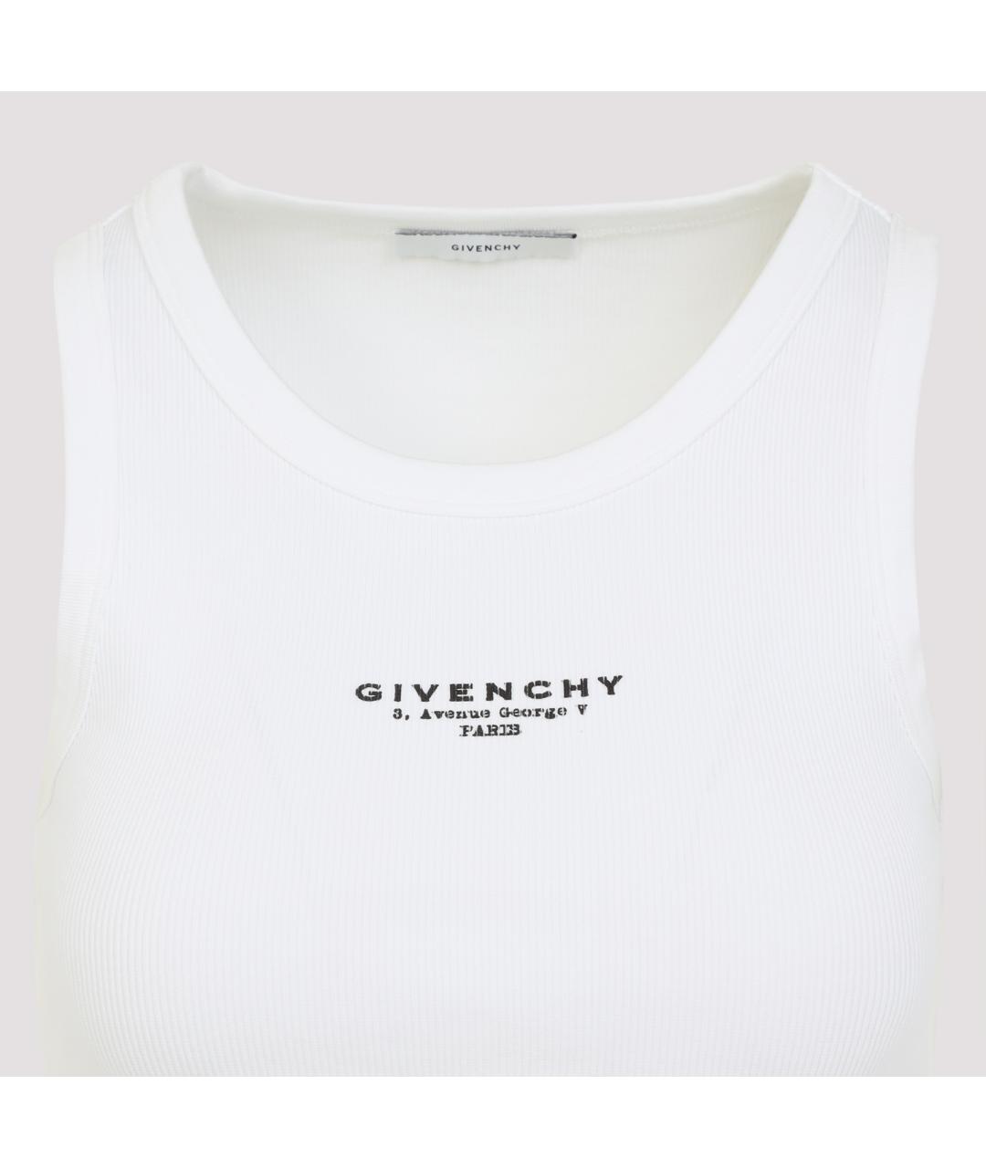 GIVENCHY Белая хлопковая майка, фото 5