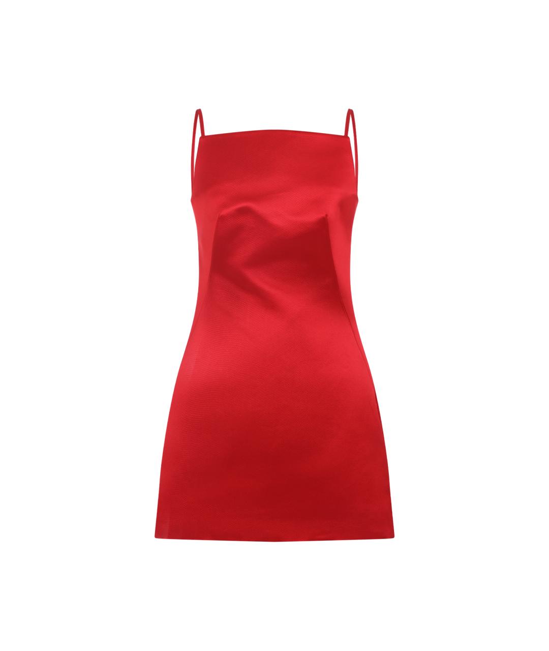 GIVENCHY Красное шелковое коктейльное платье, фото 1