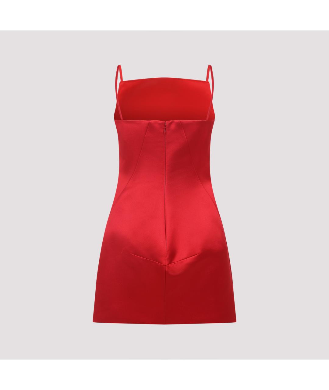 GIVENCHY Красное шелковое коктейльное платье, фото 4
