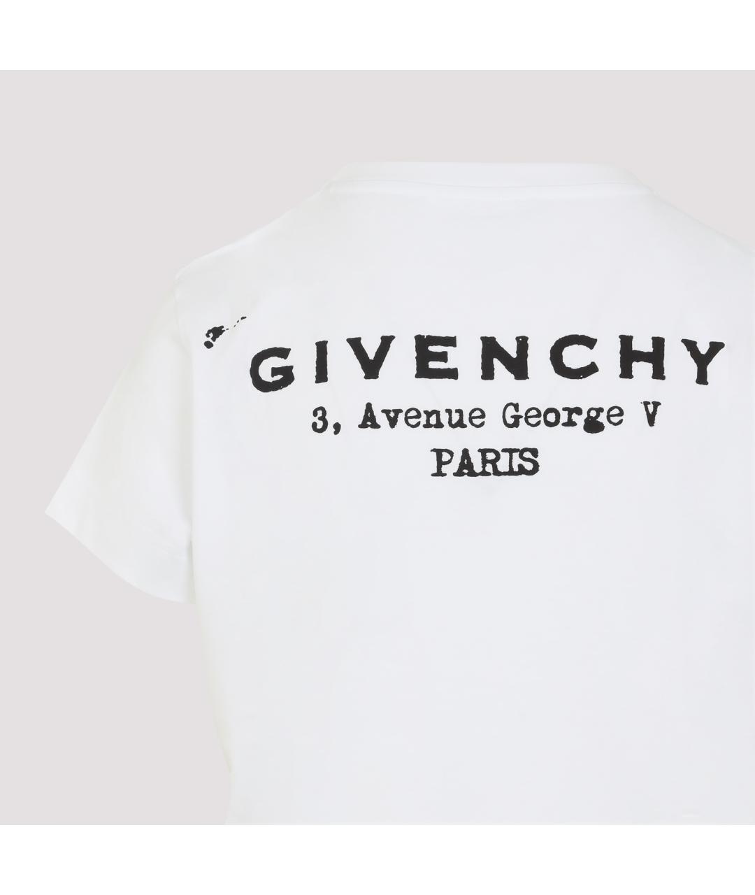 GIVENCHY Белая хлопковая футболка, фото 5