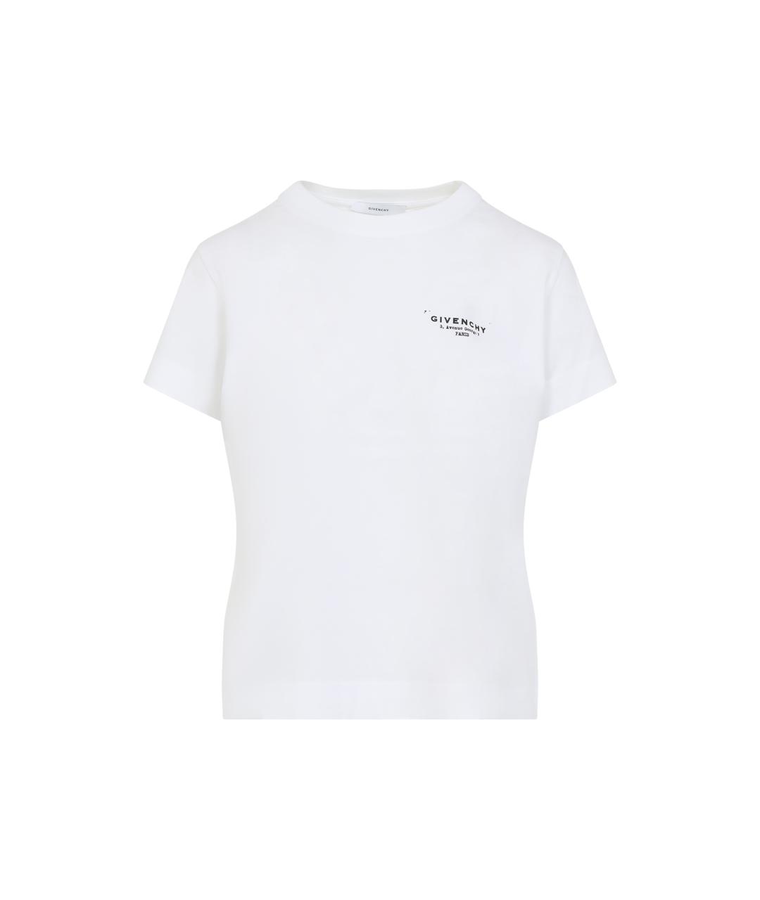 GIVENCHY Белая хлопковая футболка, фото 1