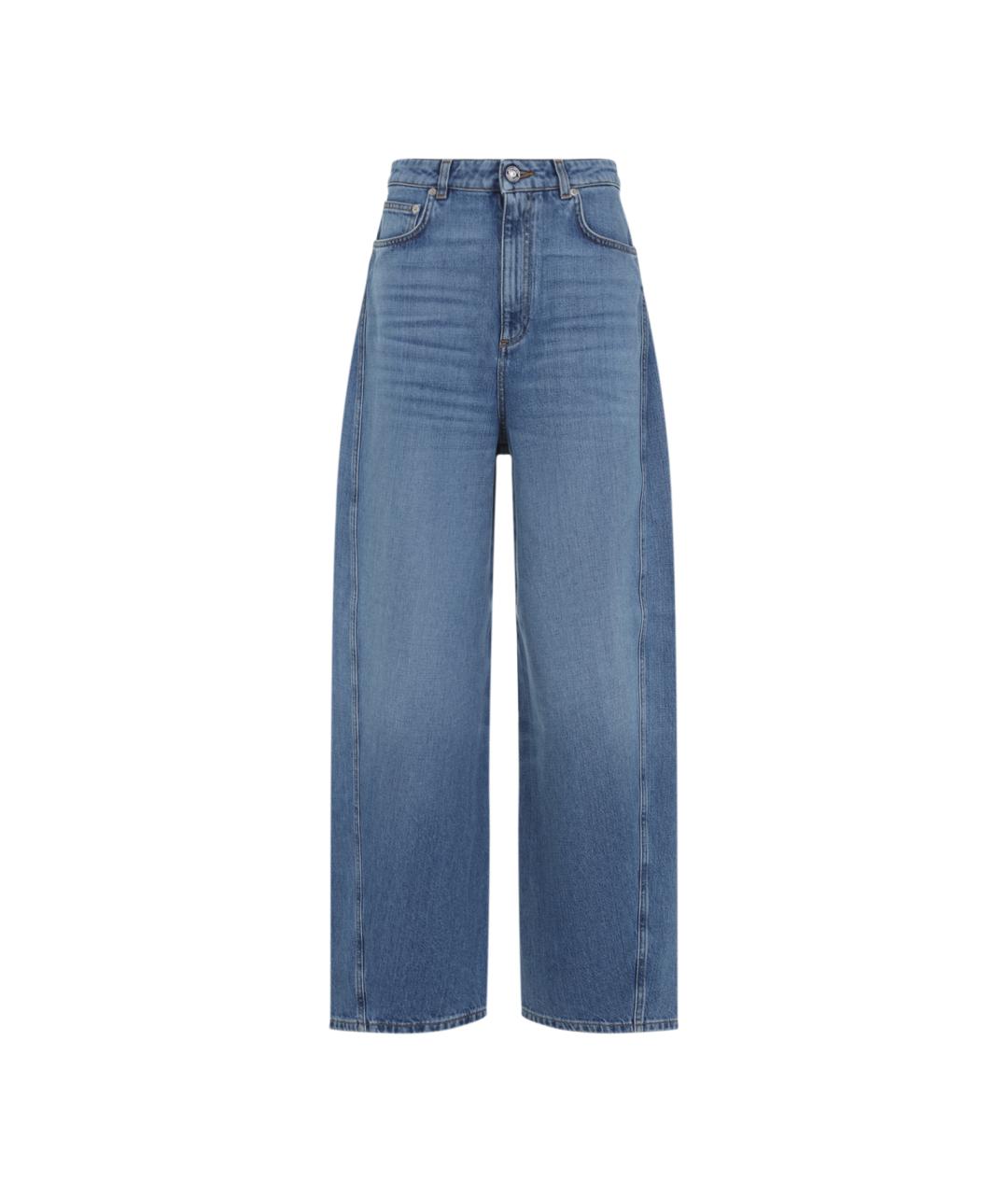GIVENCHY Голубые хлопковые прямые джинсы, фото 1