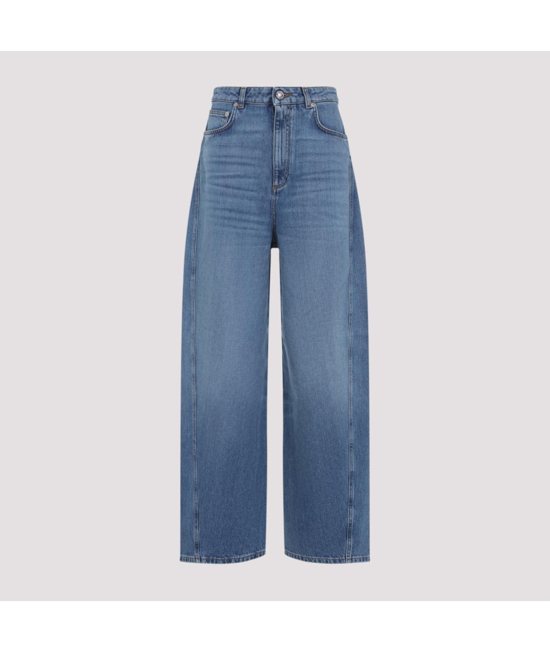 GIVENCHY Голубые хлопковые прямые джинсы, фото 2