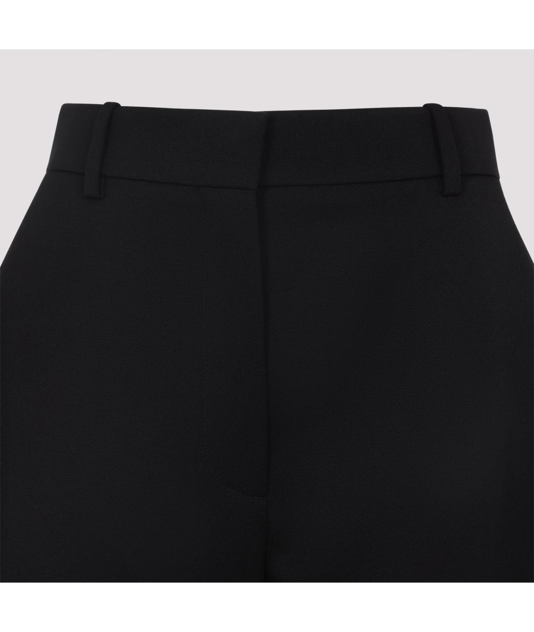 GIVENCHY Черные шерстяные прямые брюки, фото 5
