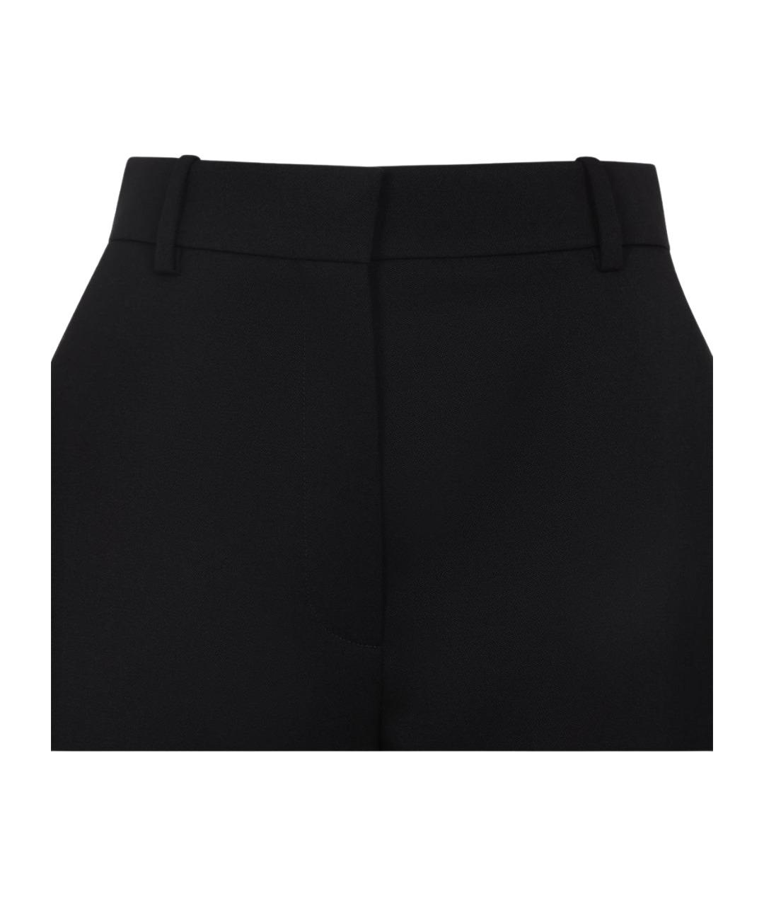 GIVENCHY Черные шерстяные прямые брюки, фото 3