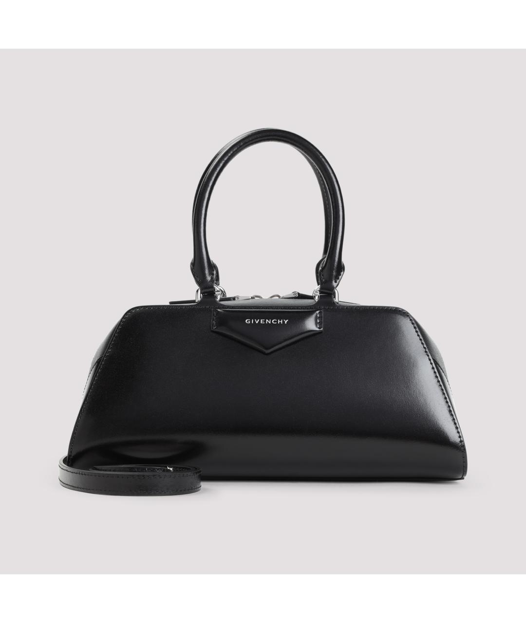 GIVENCHY Черная кожаная сумка с короткими ручками, фото 3