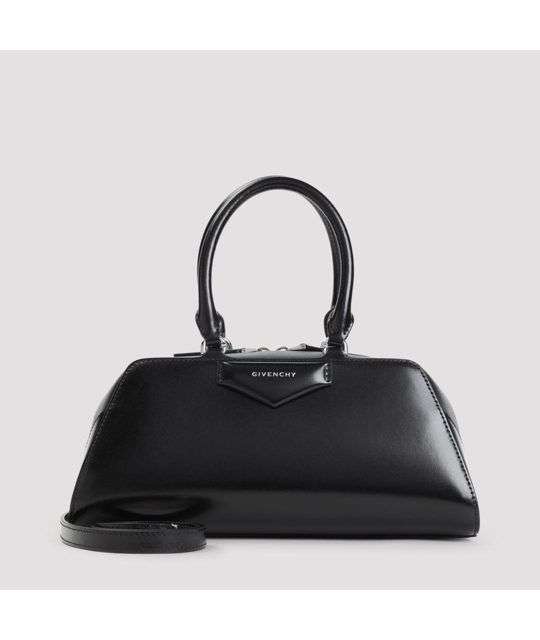 GIVENCHY Черная кожаная сумка с короткими ручками, фото 2