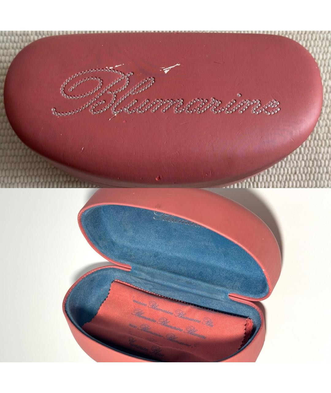 BLUMARINE Черные пластиковые солнцезащитные очки, фото 4