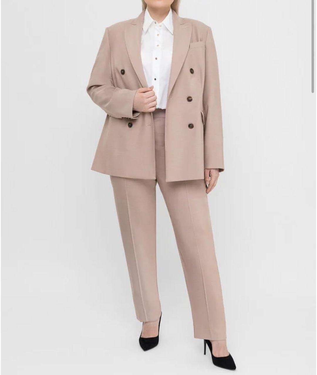 MAX MARA Бежевый шерстяной жакет/пиджак, фото 5