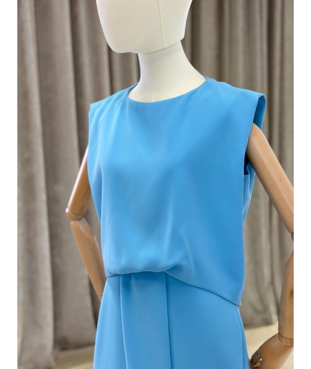 BALENCIAGA Голубое повседневное платье, фото 2
