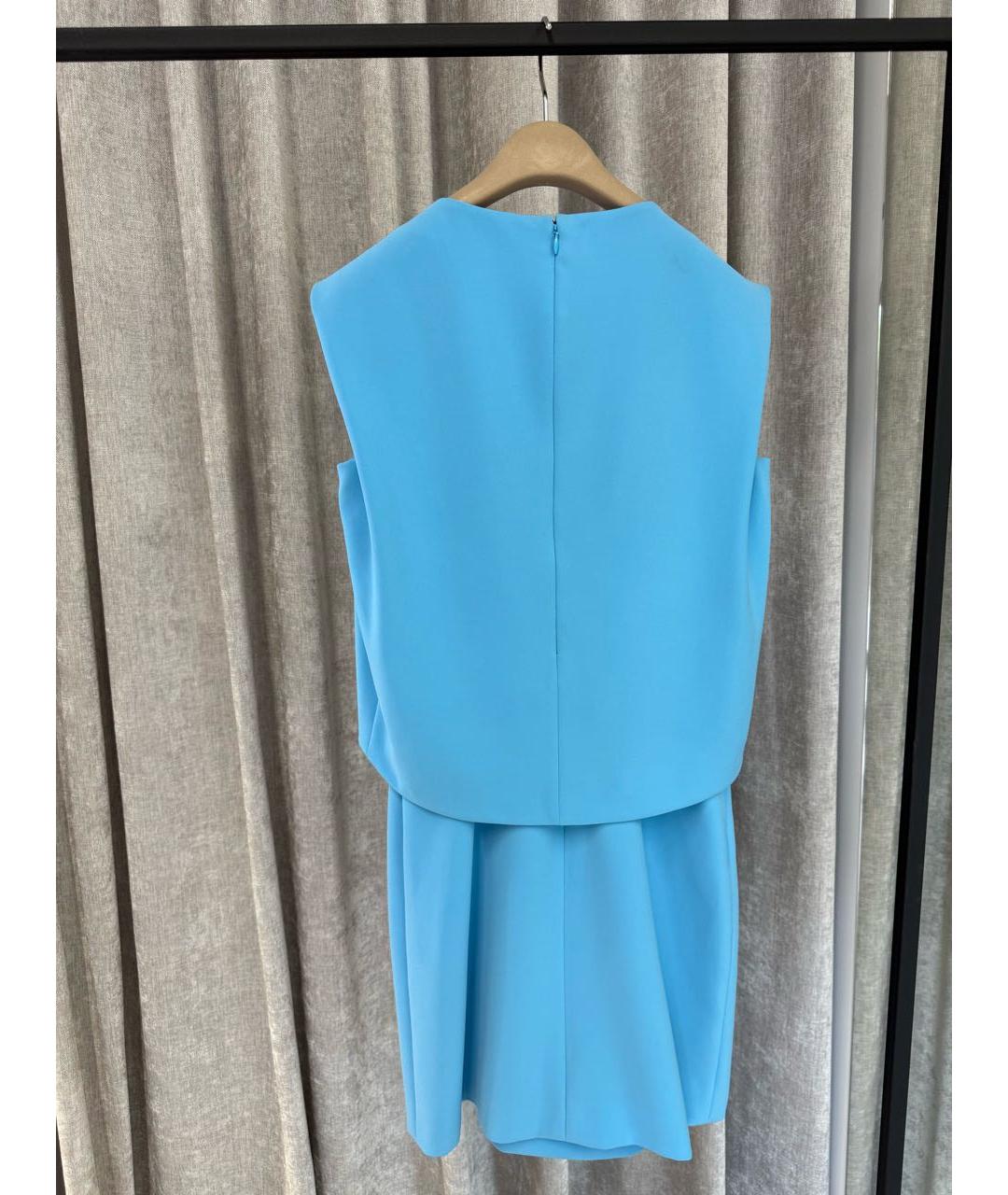 BALENCIAGA Голубое повседневное платье, фото 3