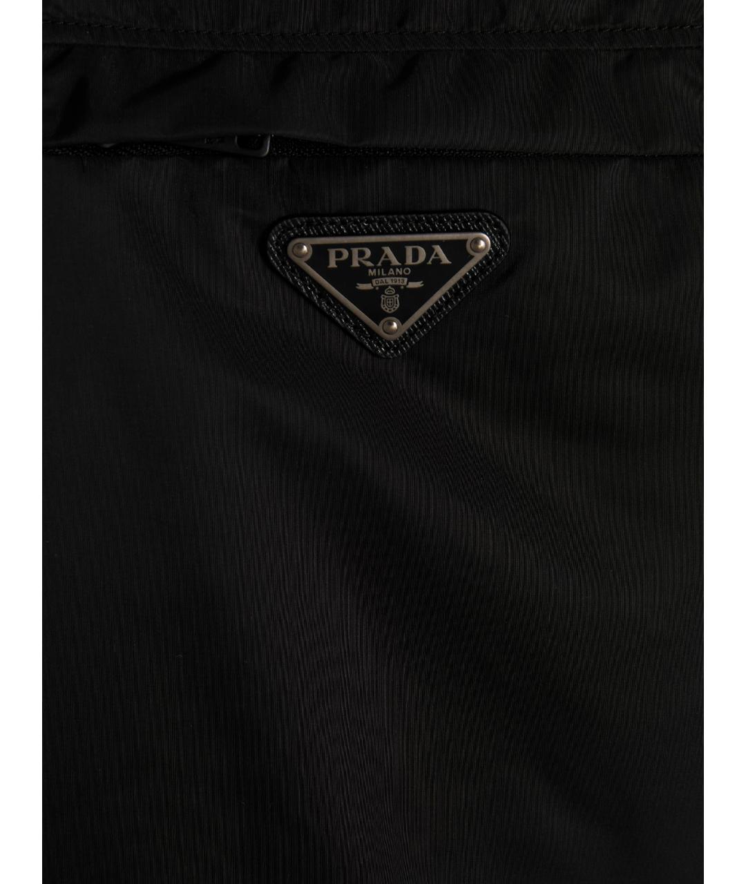 PRADA Черная полиэстеровая куртка, фото 4